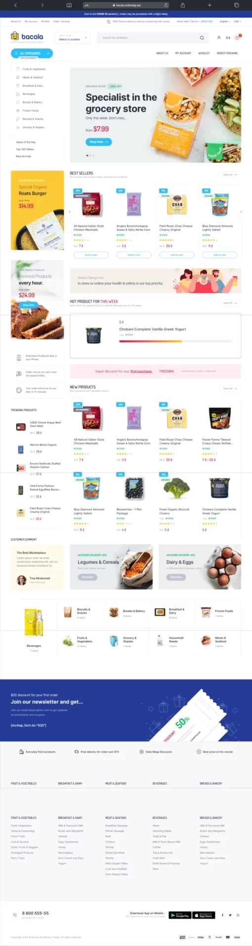 Mẫu Website Bacola – T107