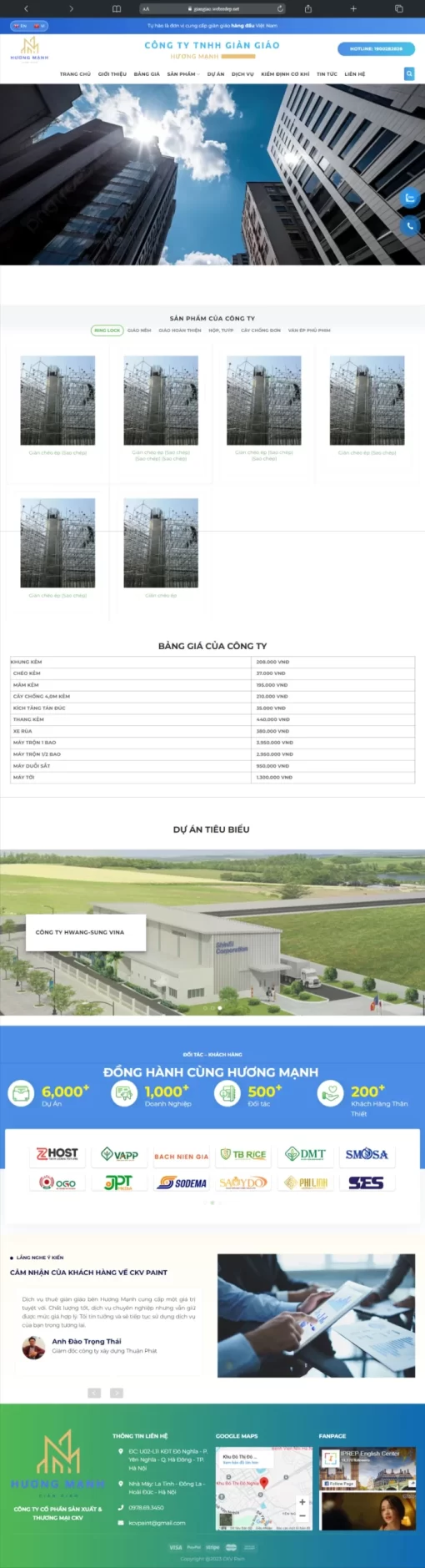 Mẫu Website Giangiao – T120