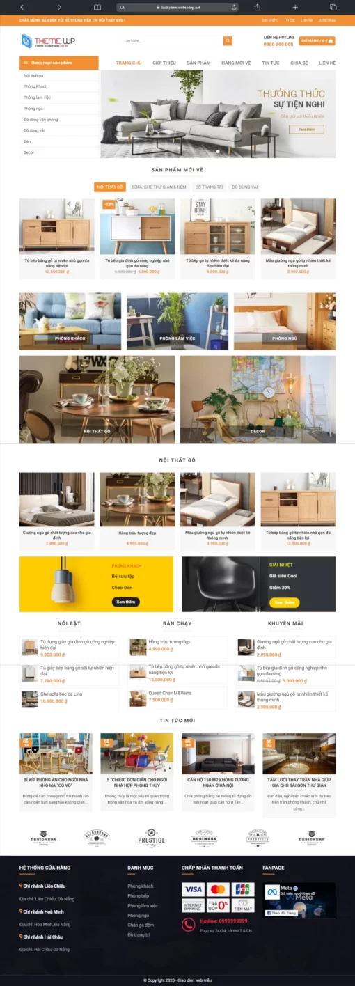 Mẫu Website Luckytree – T123