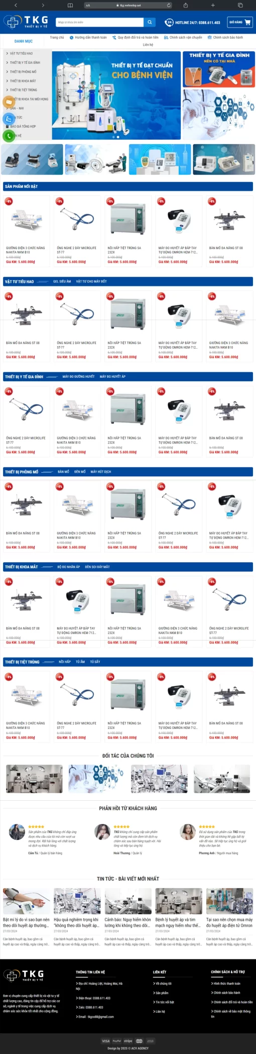 Mẫu Website TKG – T106