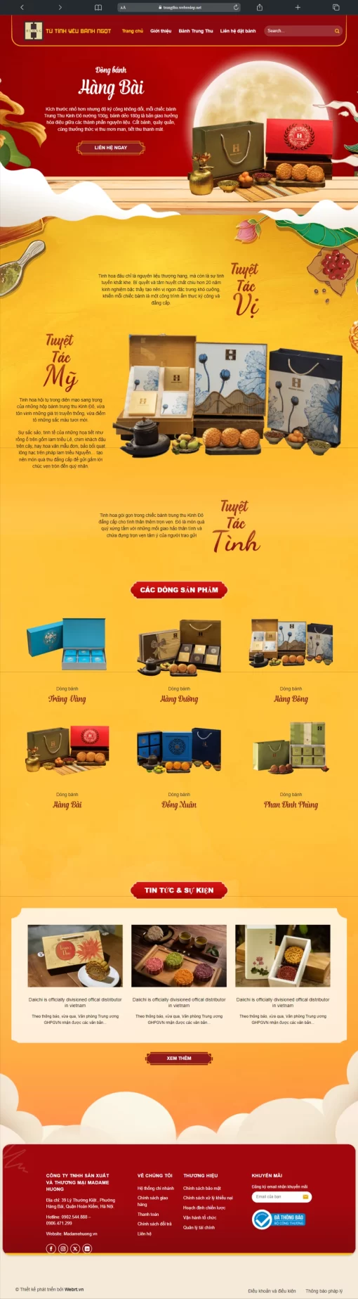 Mẫu Website Trung thu – T109